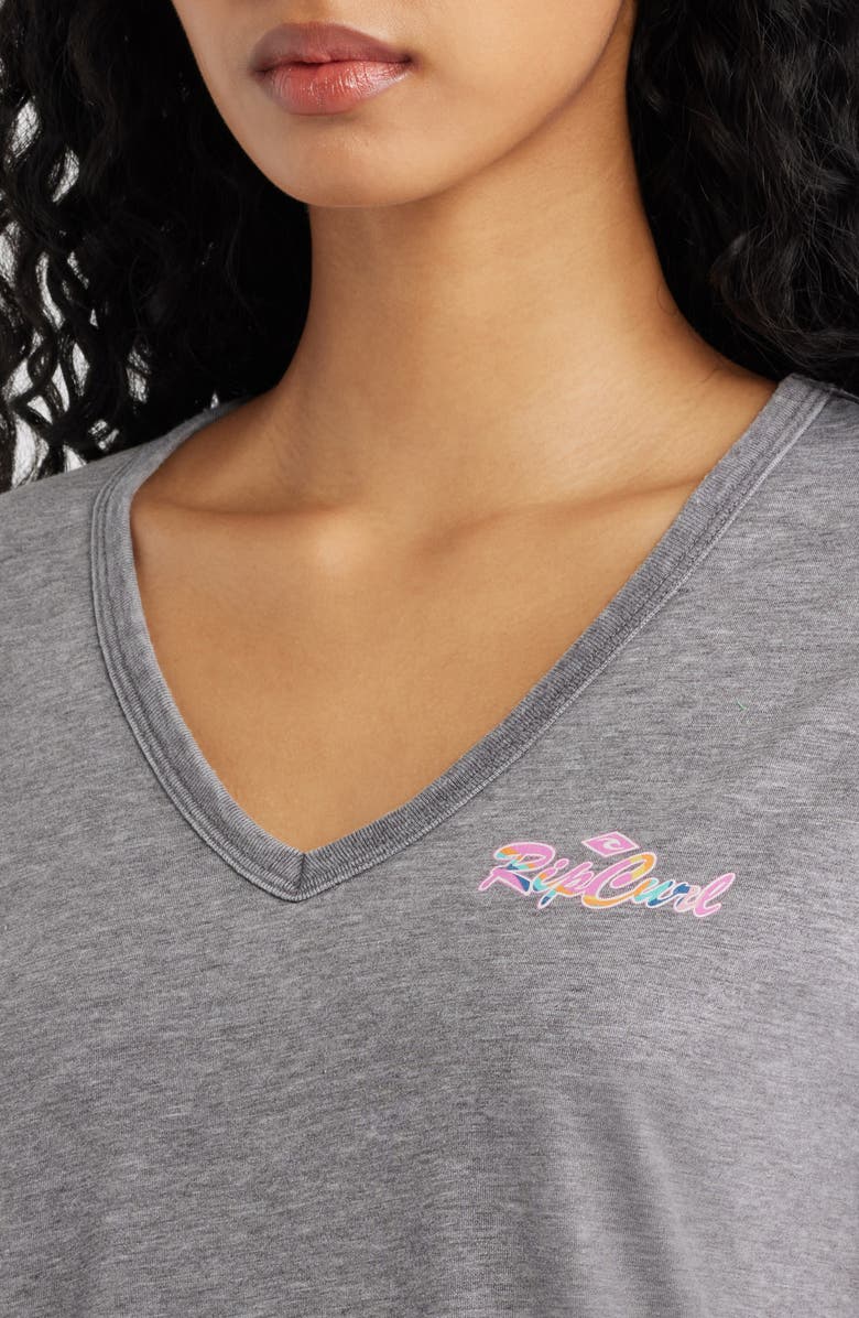 Rip Curl Layday Logo T-Shirt, Alternate, color, Washed Black