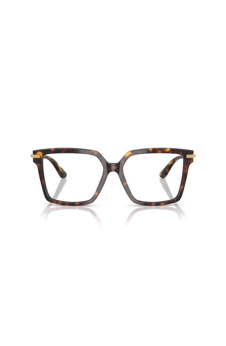 Dolce&Gabbana 56mm Square optical glasses, Alternate, color, Tortoise