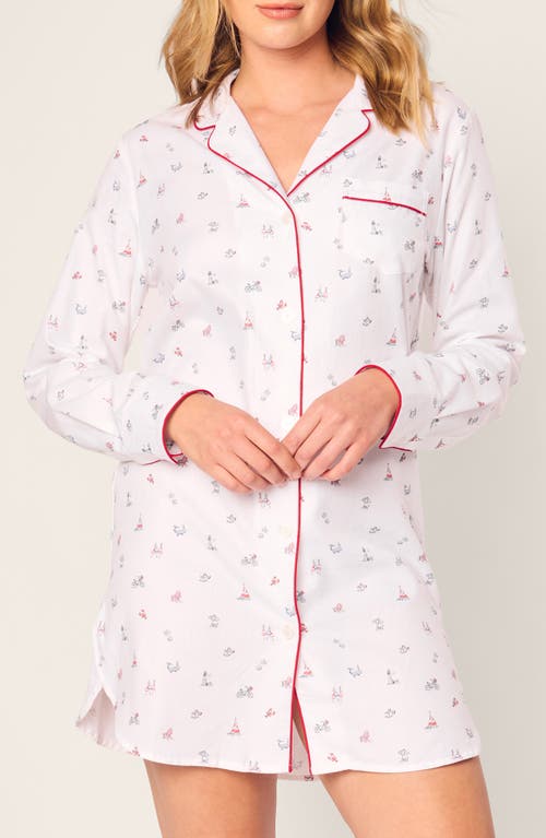 PETITE PLUME PETITE PLUME COASTAL CHARMS COTTON TWILL NIGHTSHIRT 