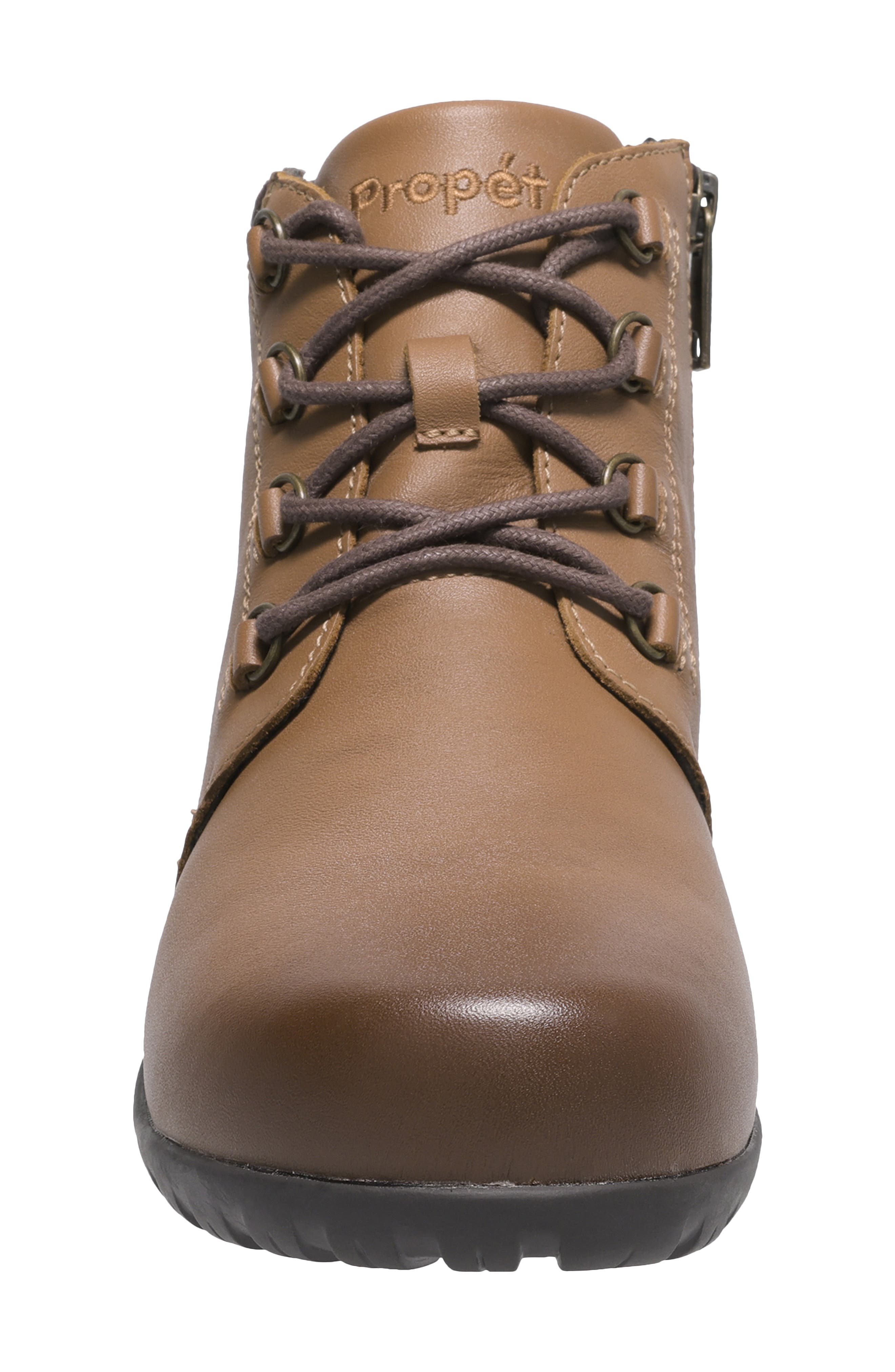 Delaney Water Resistant Bootie, Alternate, color, BROWN