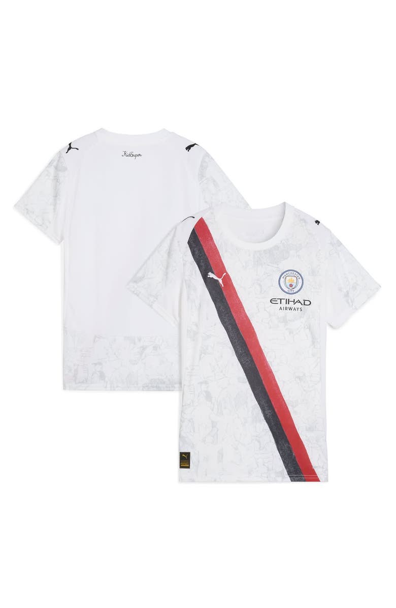 PUMA Women's Puma x KidSuper White Manchester City 2025 FIFA Club World Cup Replica Jersey, Main, color, White