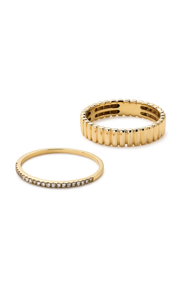 Ana Luisa Gold Ring Set - Diamond Galaxy Ring Set, Main, color, Gold