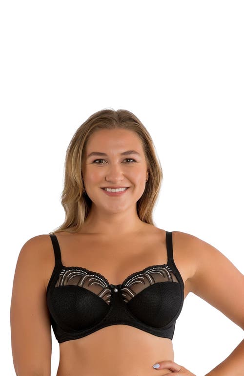 Parfait Pearl Unlined Bra in Black at Nordstrom, Size 34I