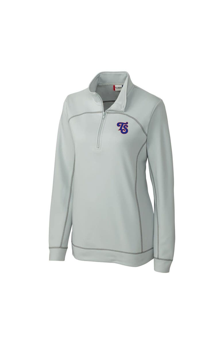 Cutter & Buck Women's Cutter & Buck Gray Tennessee Smokies Clique Helsa Performance Half-Zip Sweatshirt, Alternate, color, 