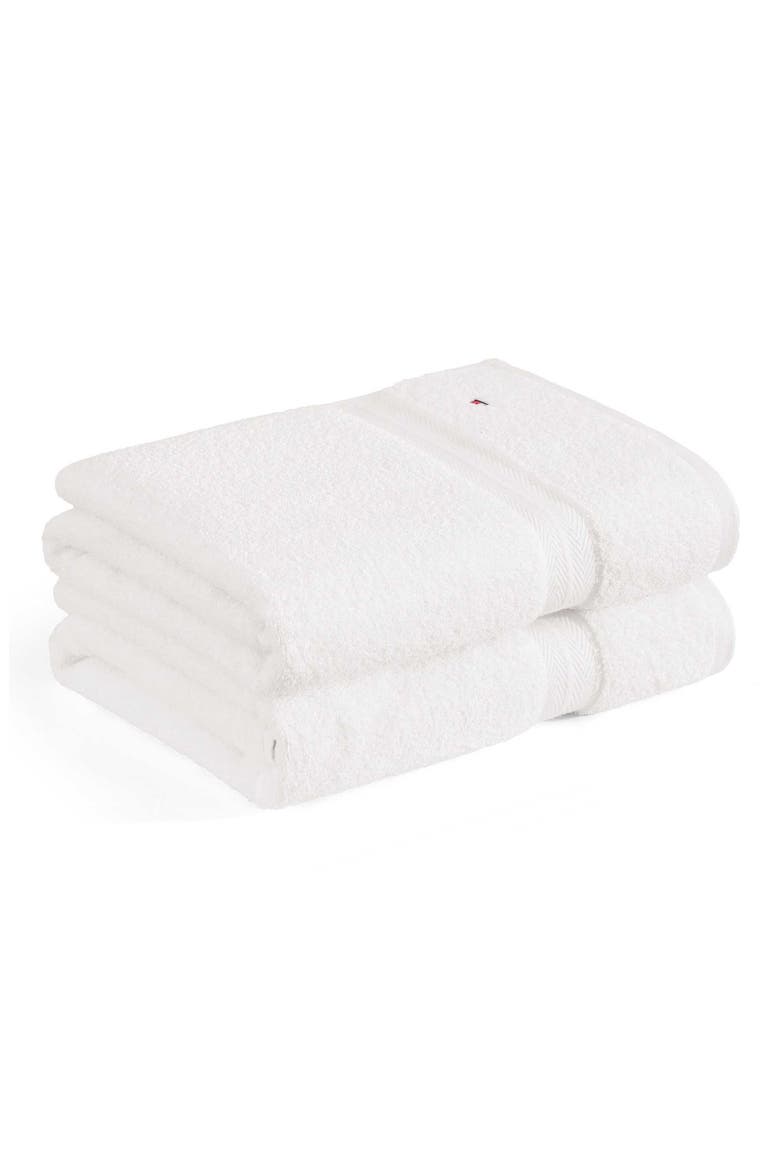 Modern American Terry 6-Piece Towel Set, Main, color, WHITE