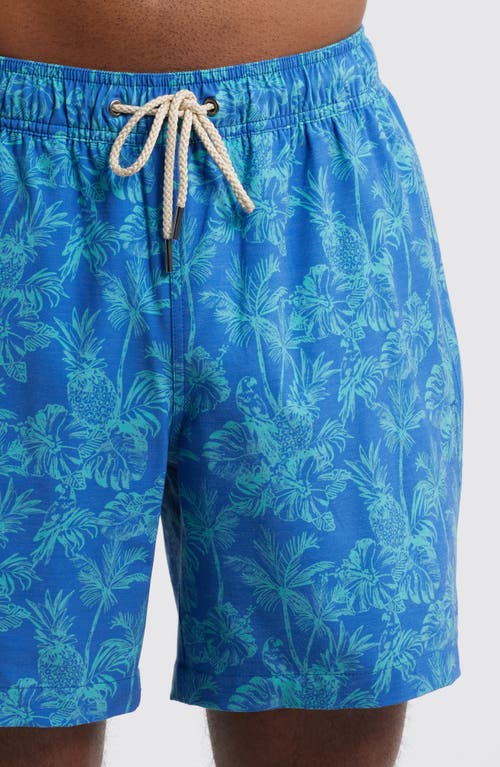 Fair Harbor The Bayberry Swim Trunks In Tropical Cobalt