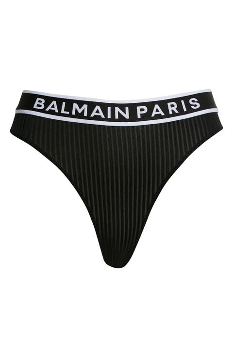 Logo Rib Bikini Bottoms