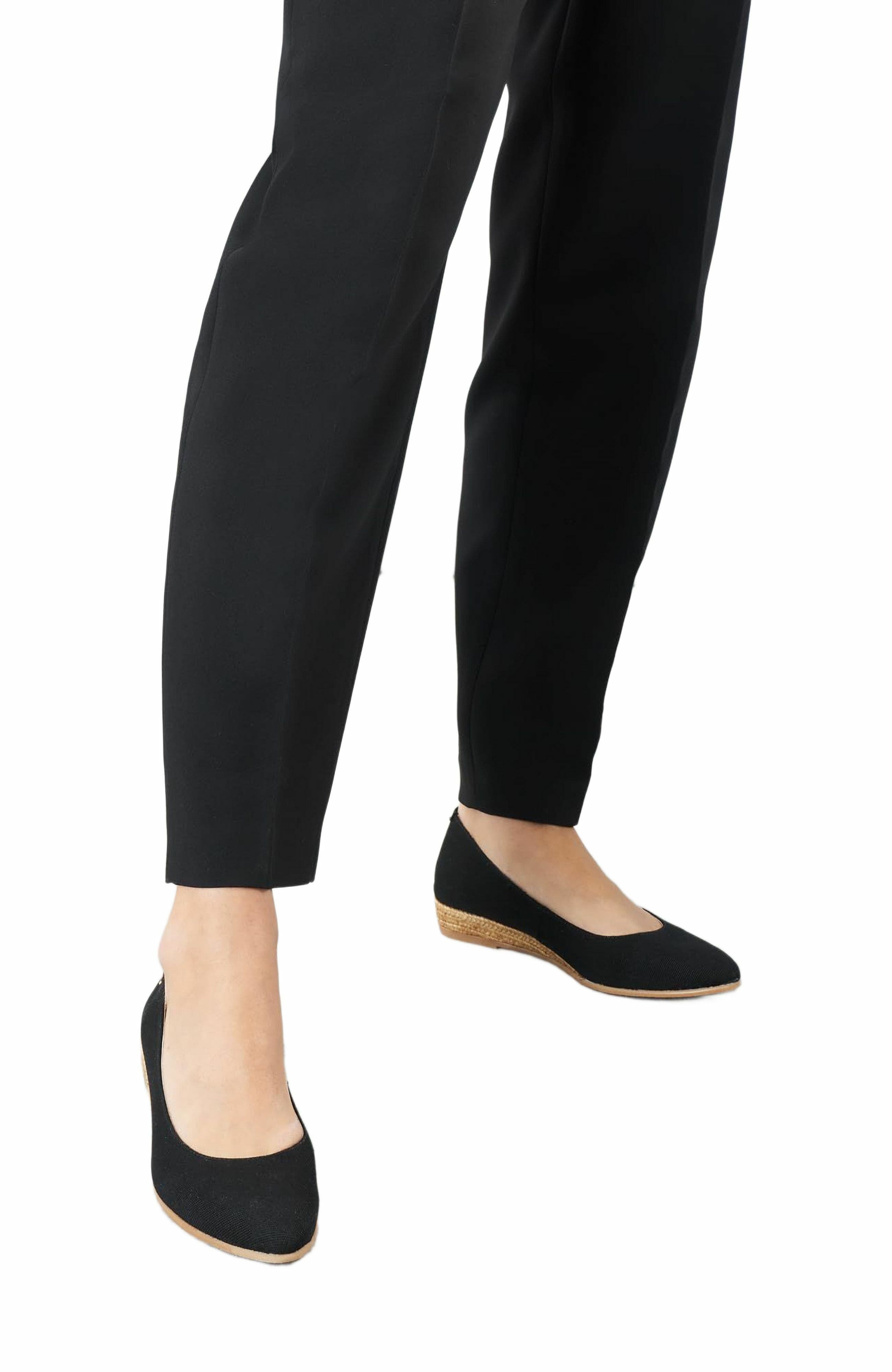 VISCATA Rubina Canvas Espadrille Flats, Alternate, color, Black