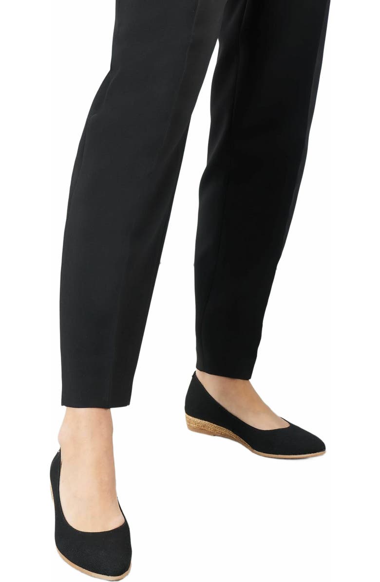 VISCATA Rubina Canvas Espadrille Flats, Alternate, color, Black