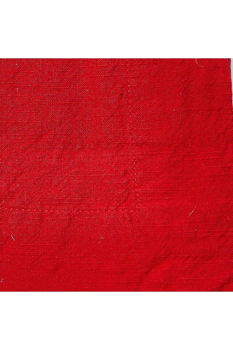 Threads Slub Red Tablecloth - Cotton, Machine Washable, Stylish, Alternate, color, Red