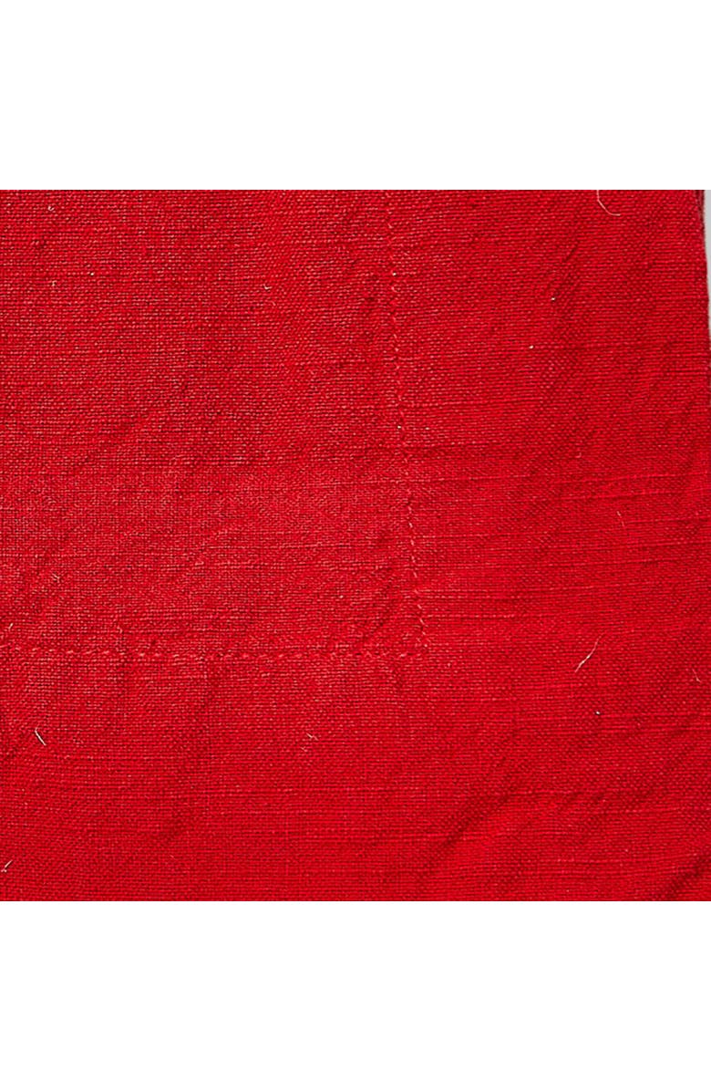 tag Threads Slub Red Tablecloth - Cotton, Machine Washable, Stylish, Alternate, color, Red