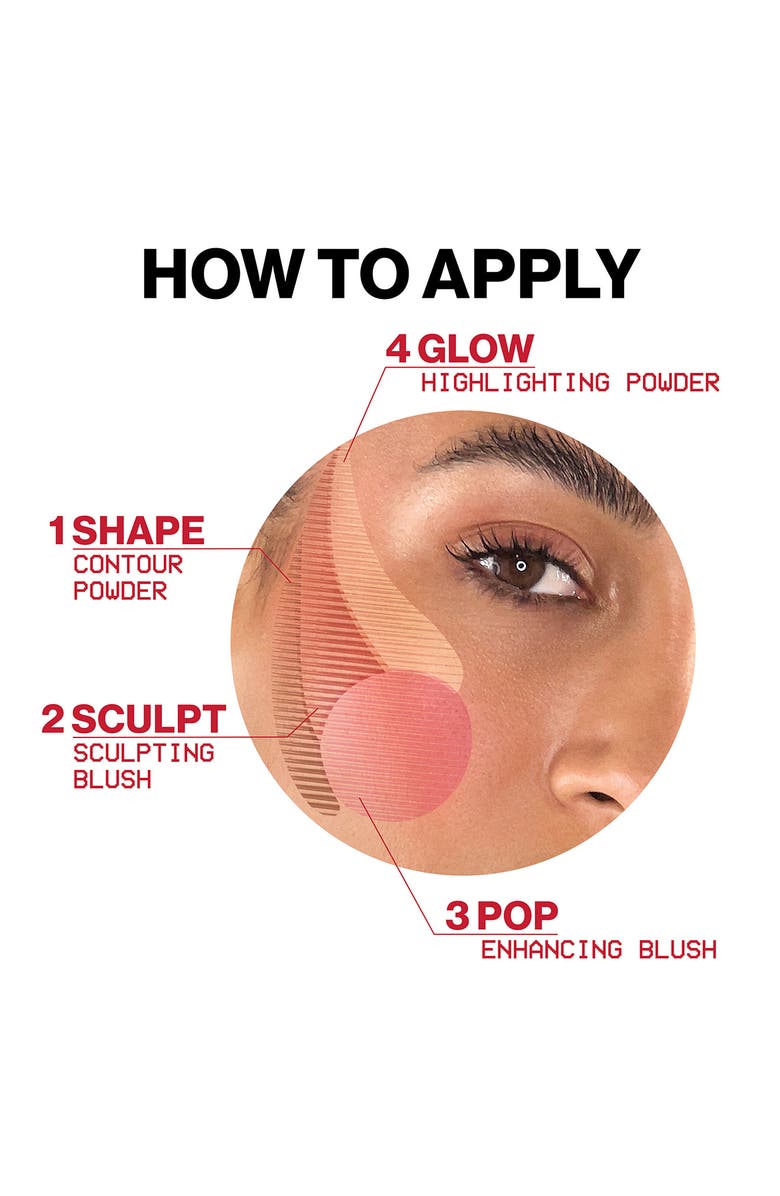 Smashbox Halo Sculpt + Glow Face Palette with Vitamin E, Alternate, color, Pink