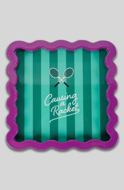 Causing a Racket Lacquer Tray