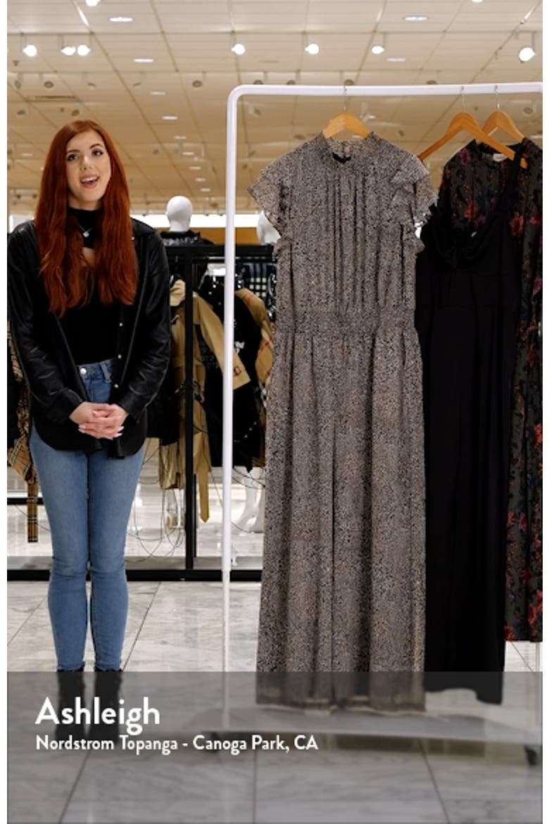 Flutter Sleeve Mock Neck Jumpsuit video