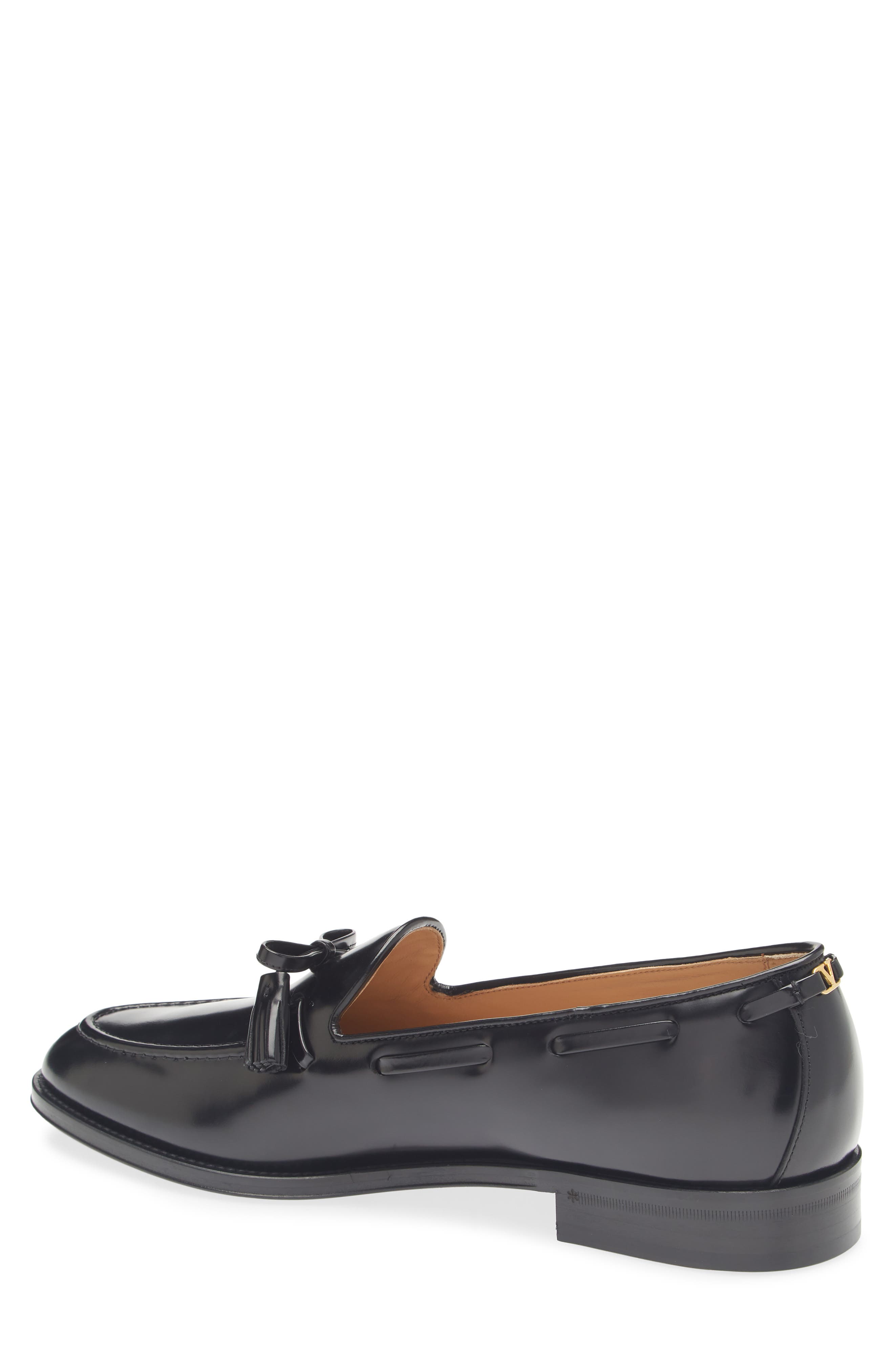 Valentino Garavani Bowshire Loafer, Alternate, color, Black