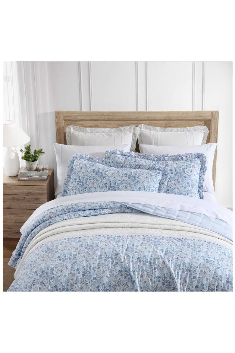 Quartet Quilt & Sham 3-Piece Set, Alternate, color, CASHMERE BLUE