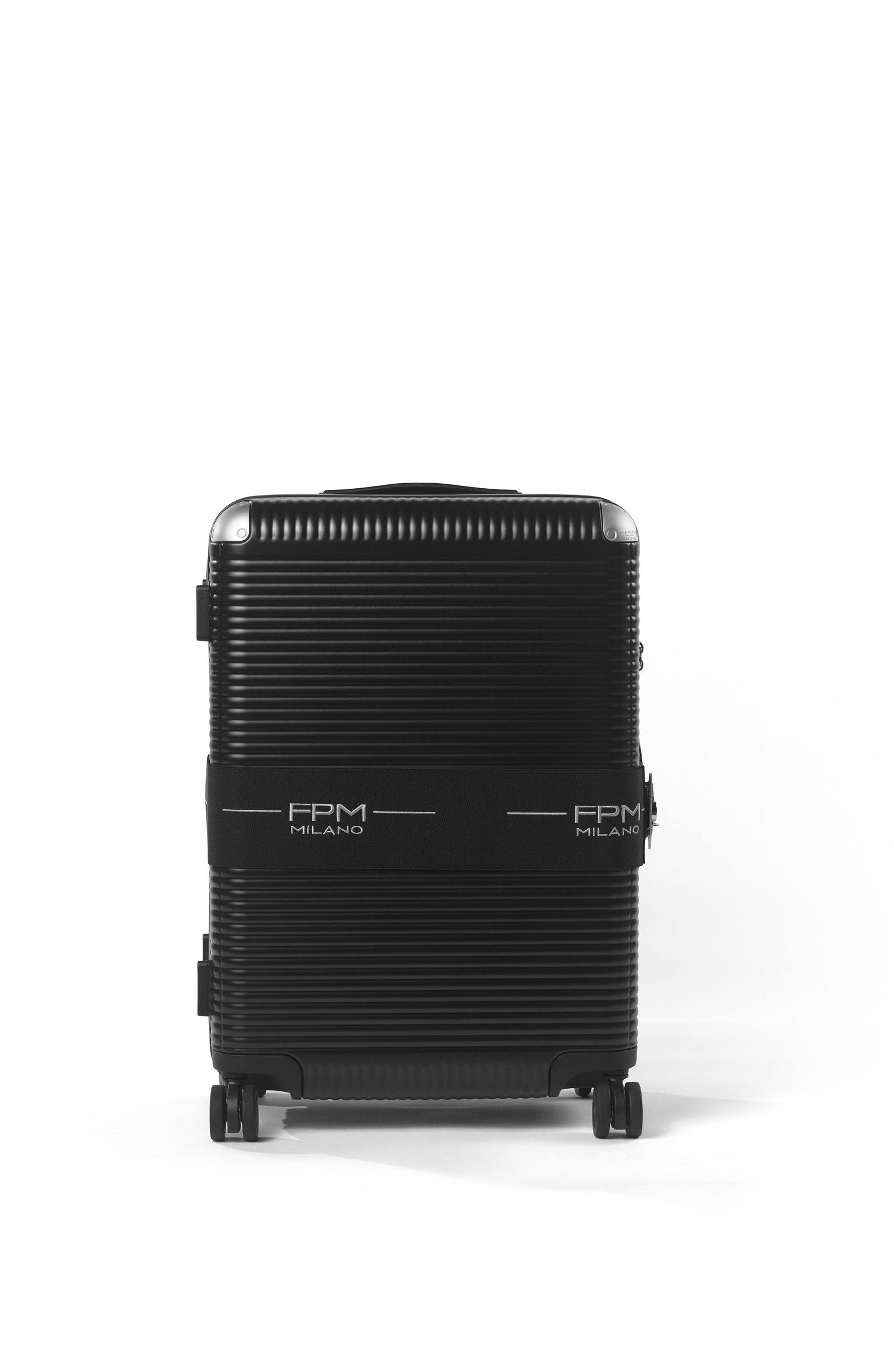 FPM - Fabbrica Pelletterie Milano - US Bank Zip Deluxe Spinner 68 Luggage, Alternate, color, Eclipse Black