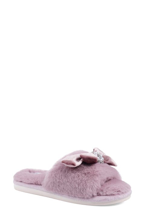 Harmonyy Faux Fur Slide Slipper (Women)
