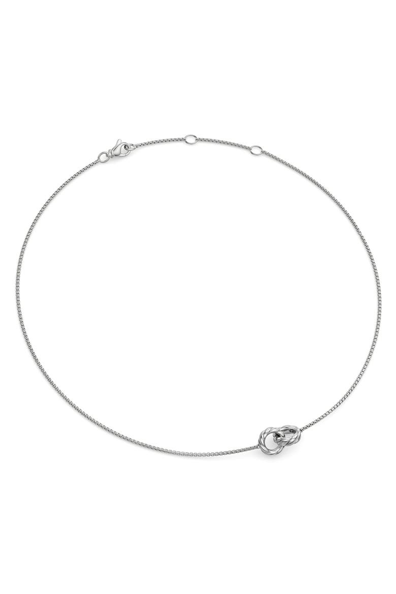 Sculpted Cable Linked Pendant Necklace, Alternate, color, SILVER