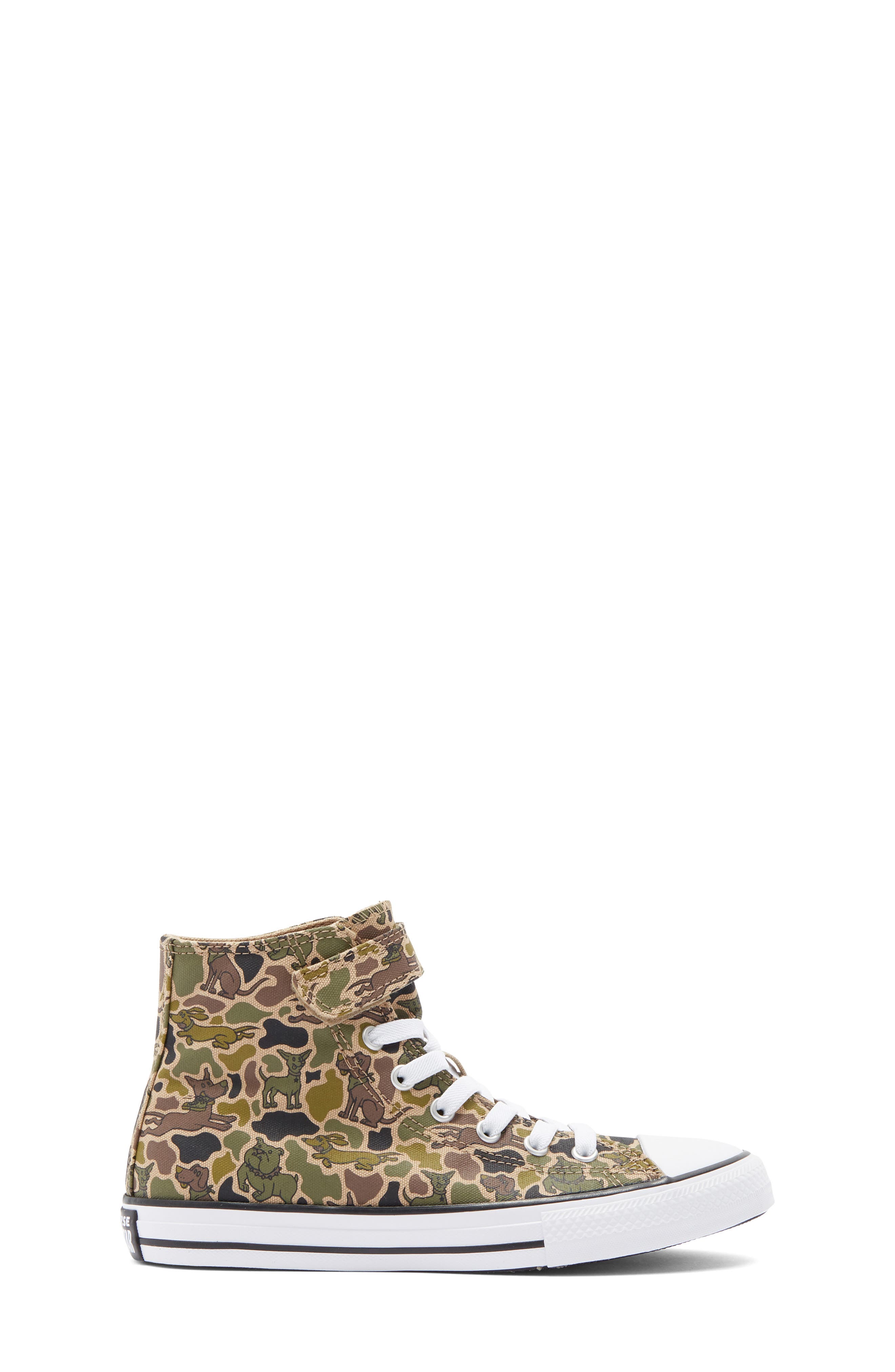 Converse Kids' Chuck Taylor All Star Dog Print Nomad High Top Sneaker, Alternate, color, Nomad Khaki/ Black/ Utility