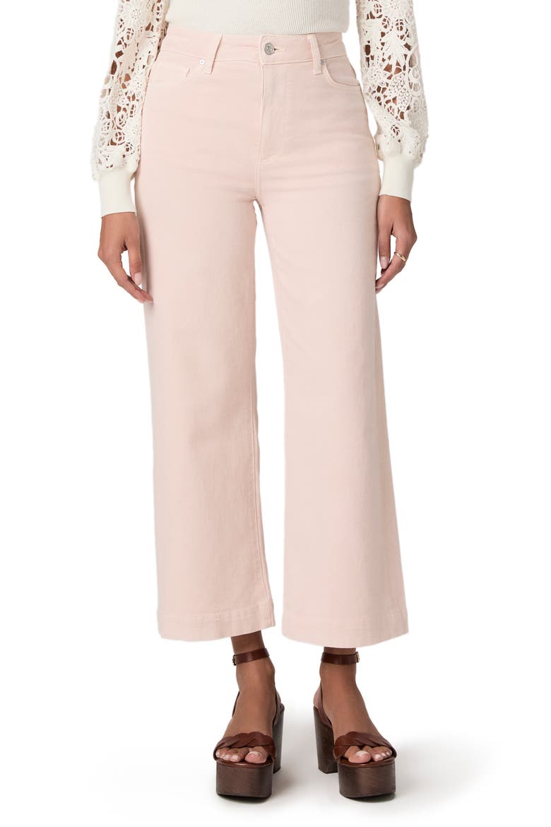 Anessa High Waist Ankle Wide Leg Jeans, Main, color, VINTAGE ROSA