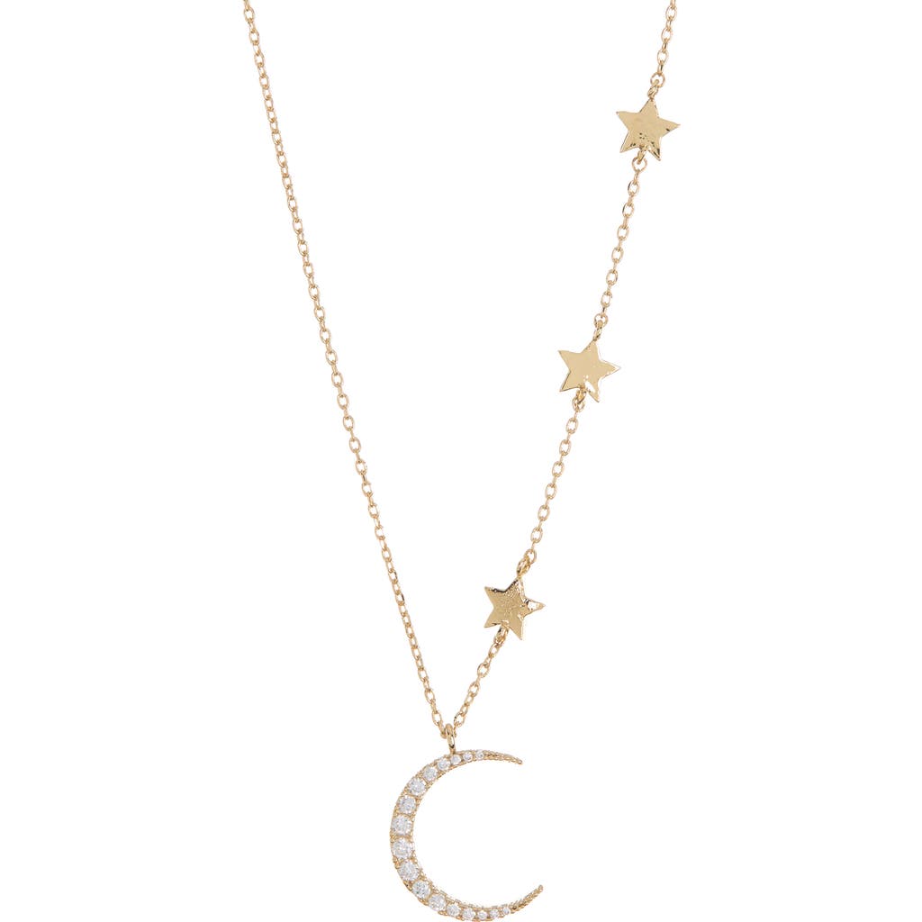 Estella Bartlett Statement Cz Moon & Stars Necklace