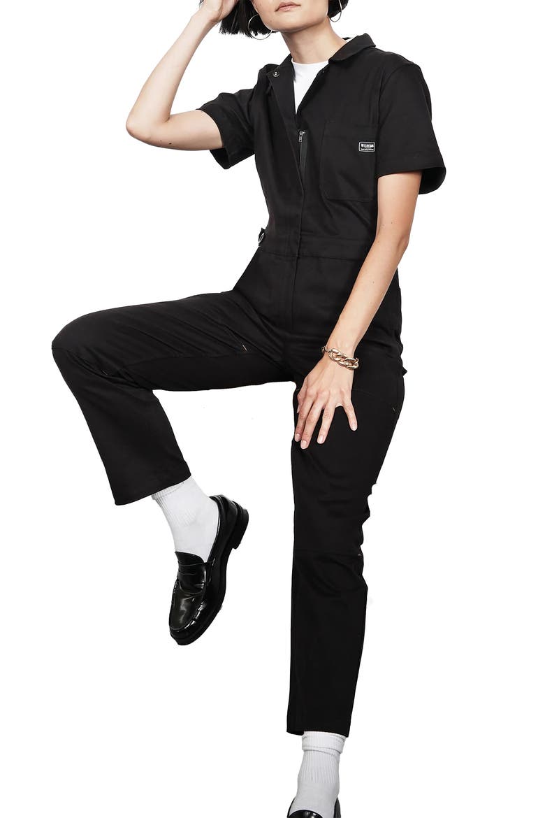 The Essential High Waisted Coverall, Main, color, BLACK