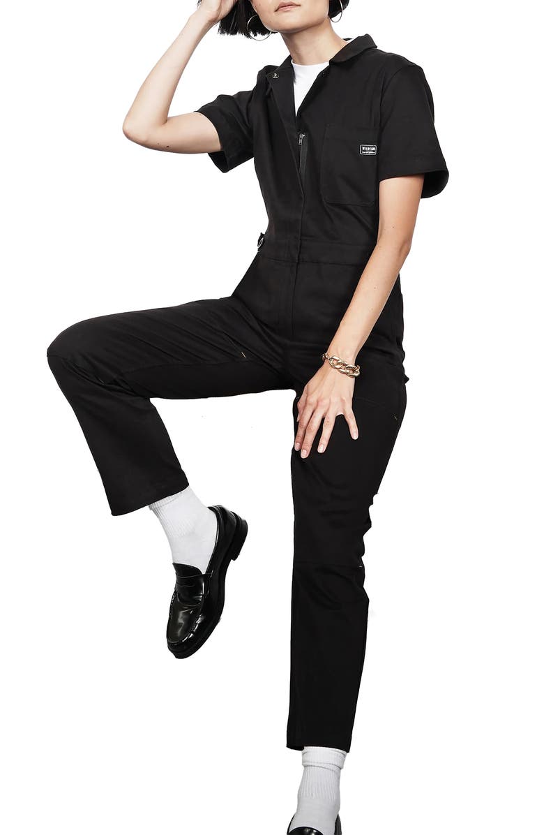 WILDFANG The Essential High Waisted Coverall, Main, color, Black