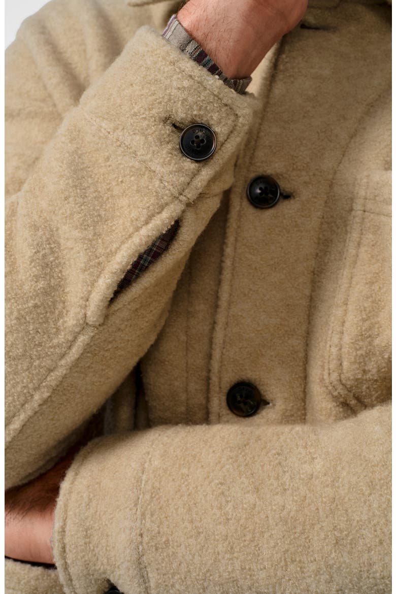 Wool & Cashmere Shirt Jacket, Alternate, color, FAWN