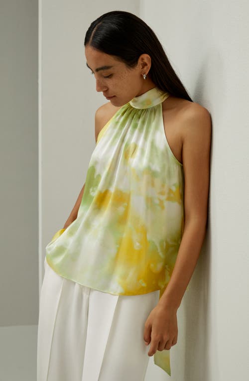 Lilysilk Print Silk Charmeuse Halter Neck Top