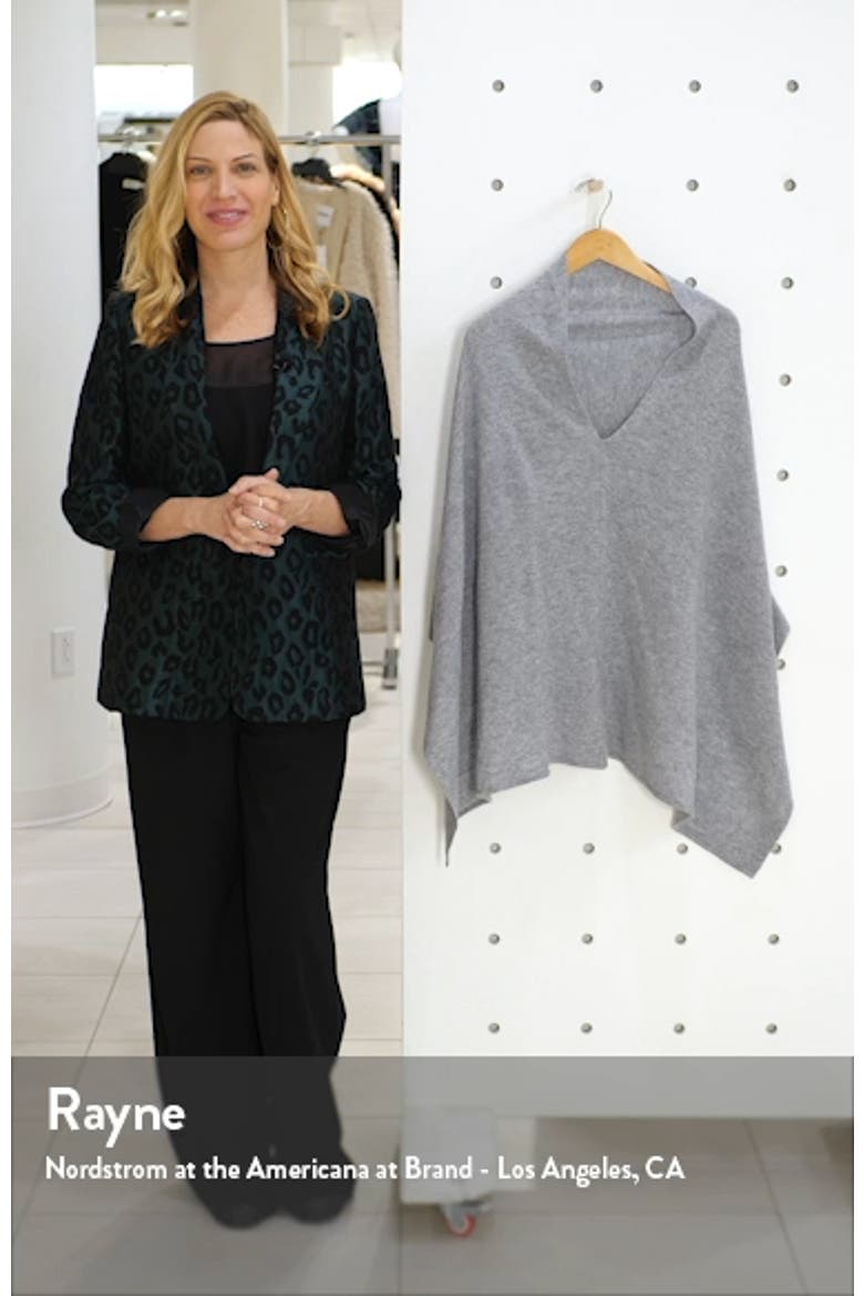Wool & Cashmere Asymmetrical Poncho video
