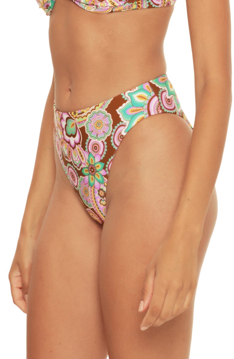Becca Groovy High Waist Bikini Bottoms, Alternate, color,
