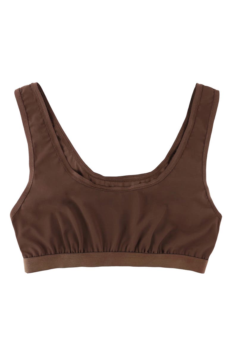 Hanky Panky BreatheSoft<sup>®</sup> Scoop Neck Bralette, Alternate, color, Mahogany