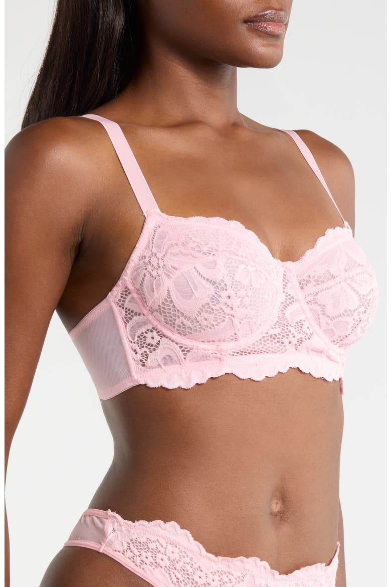 Lace Underwire Bra, Alternate, color, PETAL PINK