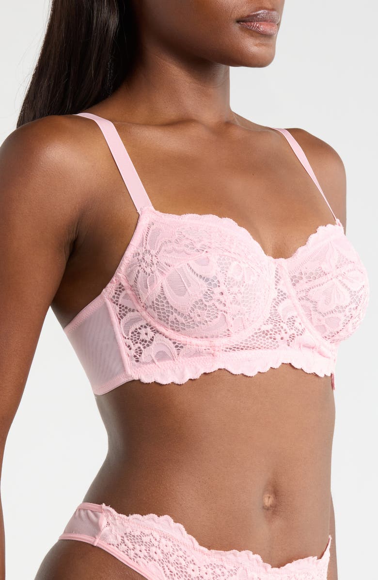 KILO BRAVA Lace Underwire Bra, Alternate, color, Petal Pink