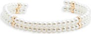 Nordstrom Faux Pearl Flexible Cuff Bracelet