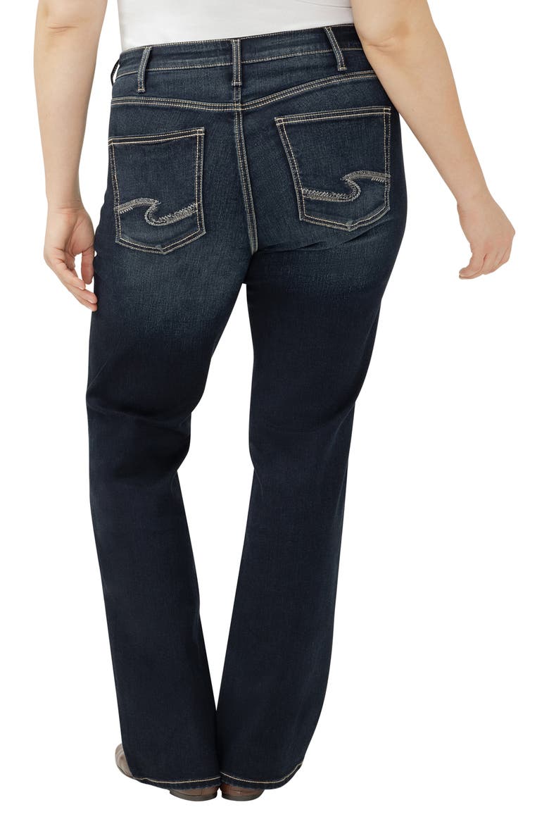 Avery High Waist Slim Bootcut Jeans, Alternate, color, DAKOTA