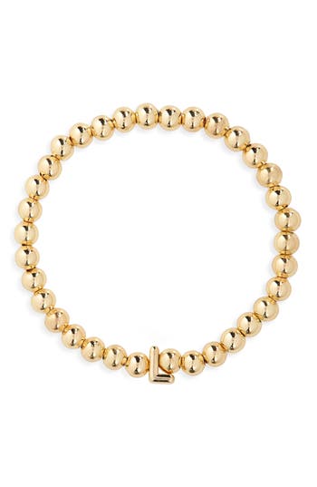 Baublebar Pisa Initial Beaded Stretch Bracelet