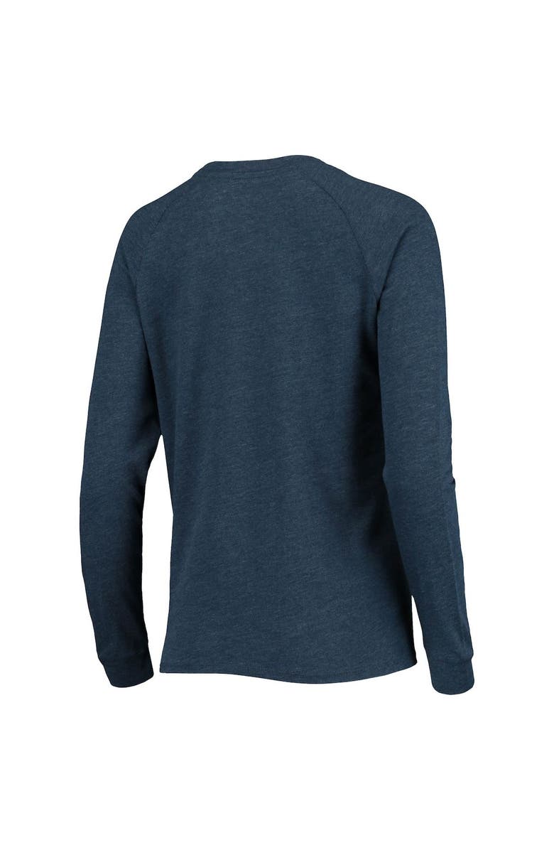 CONCEPTS SPORT Women's Concepts Sport Navy Denver Broncos Meter Knit Long Sleeve Raglan Top & Shorts Sleep Set, Alternate, color, 