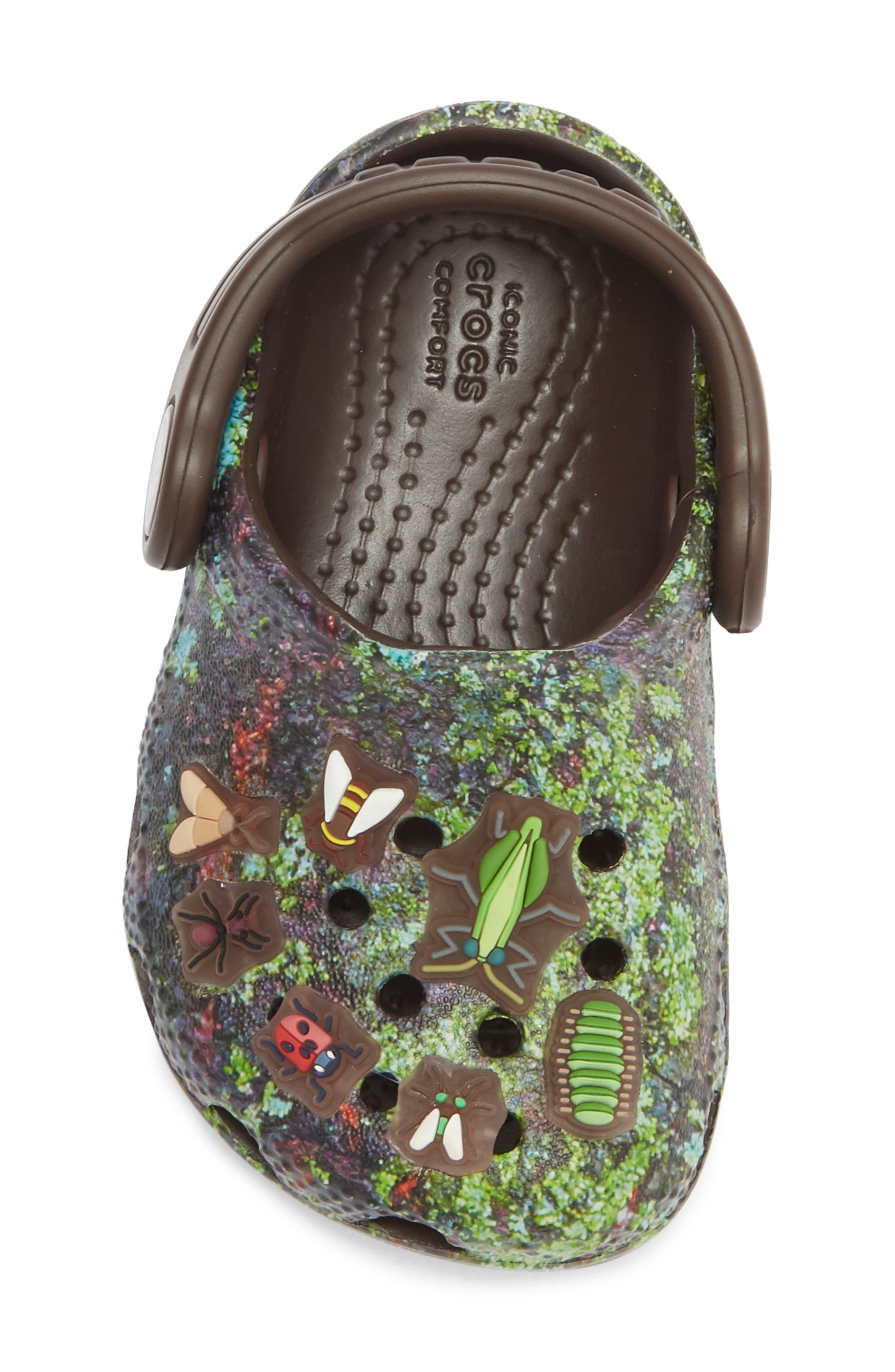 CROCS Kids' Classic Bugs Clog, Alternate, color, Coffee/ Multi