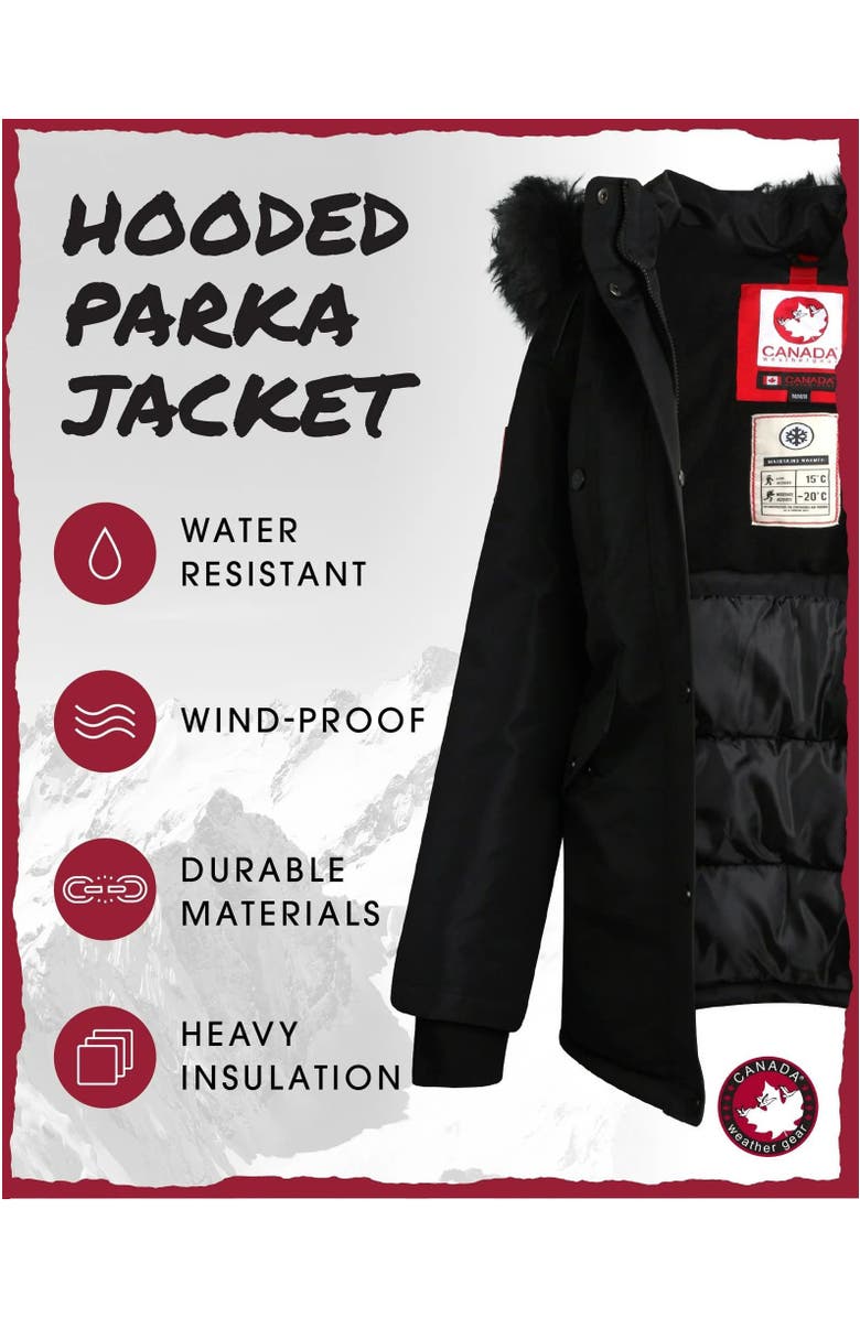 CANADA WEATHER GEAR Women's Long Winter Jacket, Alternate, color,