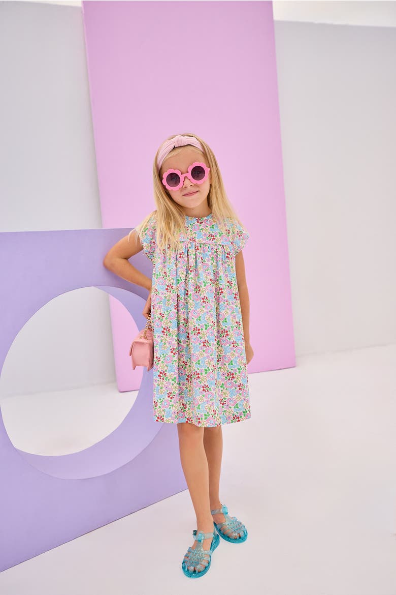 Kids' Floral Charlotte Dress, Alternate, color, Bloomsbury Blossoms