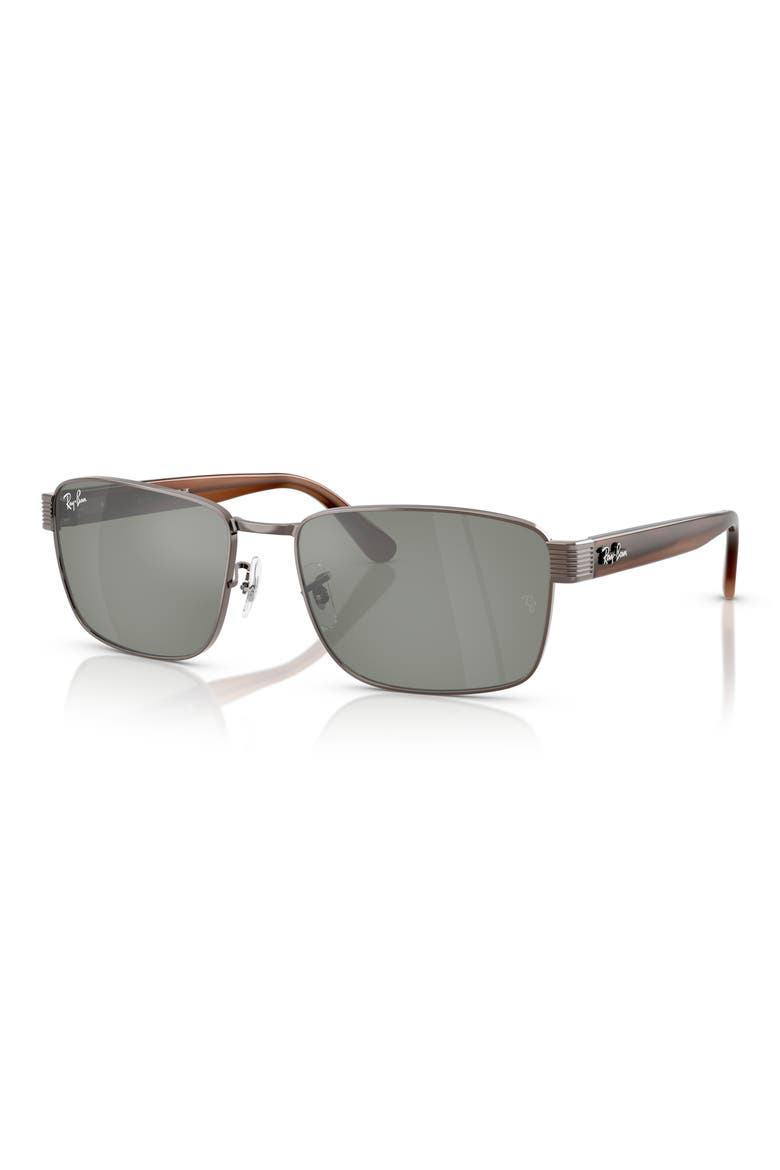 59mm Square Sunglasses, Alternate, color, COPPER