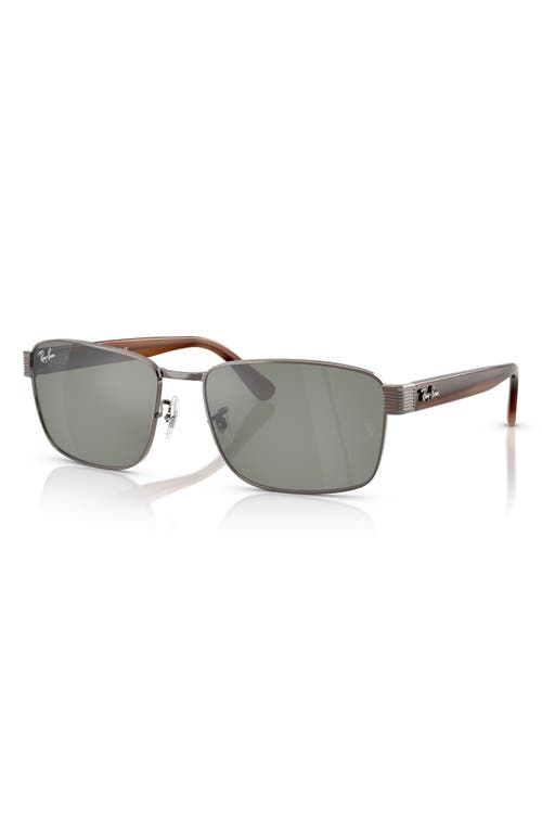 Ray Ban Rb3750 Sunglasses Havana Brown Frame Green Lenses 62-18 In Copper