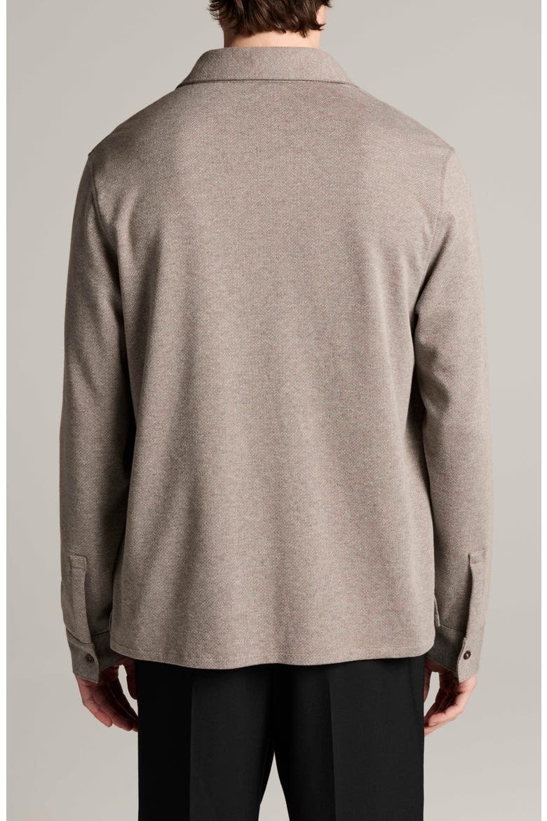 Herringbone Long Sleeve Button Up Shirt, Alternate, color, TARMAC/ PAVEMENT