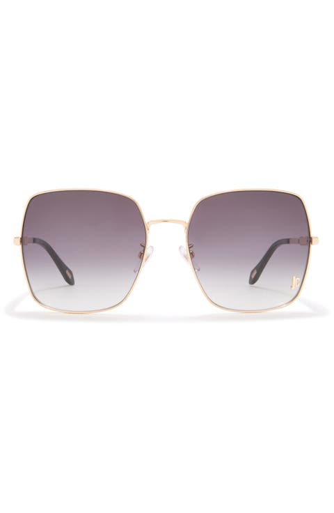 60mm Oversize Square Sunglasses