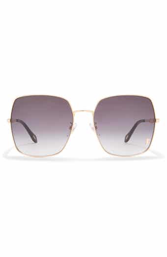 Just Cavalli 60mm Oversize Square Sunglasses