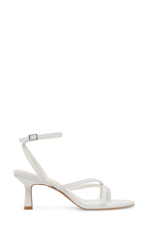 Dolce Vita Morah Ankle Strap Sandal In True White Leather