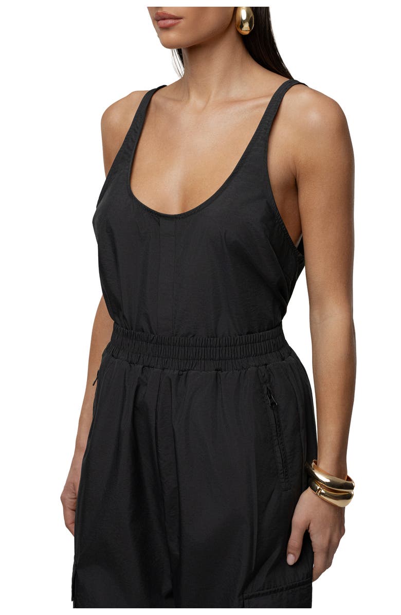 JLUXLABEL Active Scoop Neck Top, Alternate, color, Black