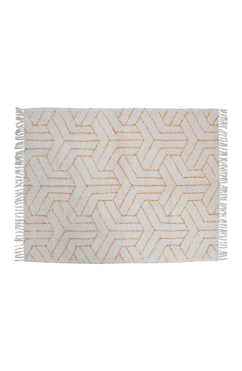 Storied Home Tufted Rug, Main, color, Yellow